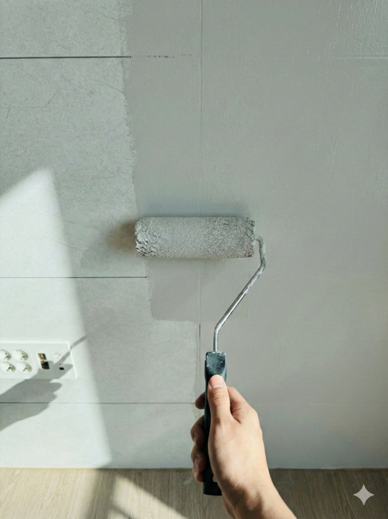 제미나이 나노바나나를 활용한 페인트 바르는 모습